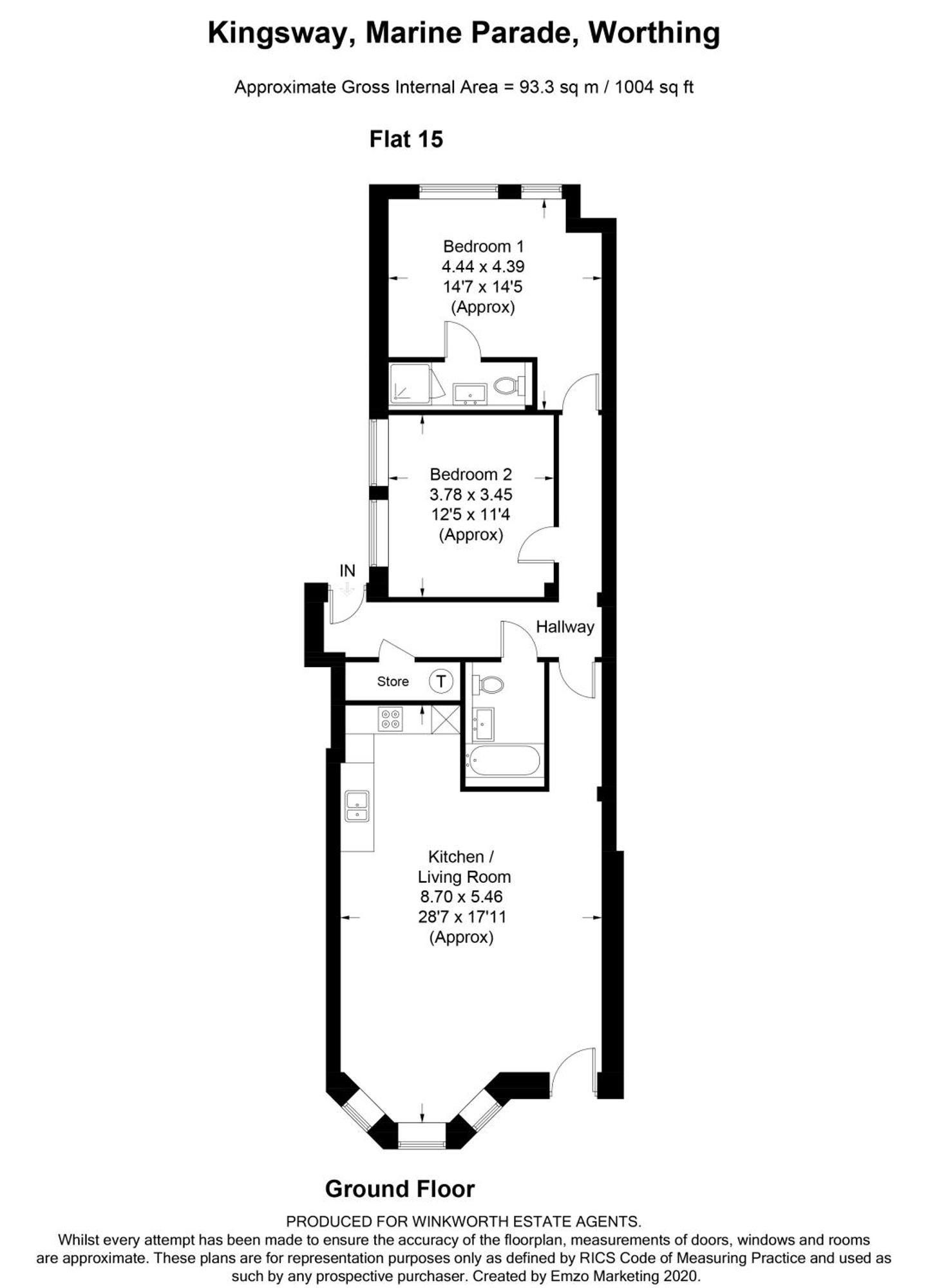 Stunning 2 Bed Apartment Sea Views And Parking เวอร์ทิง ภายนอก รูปภาพ